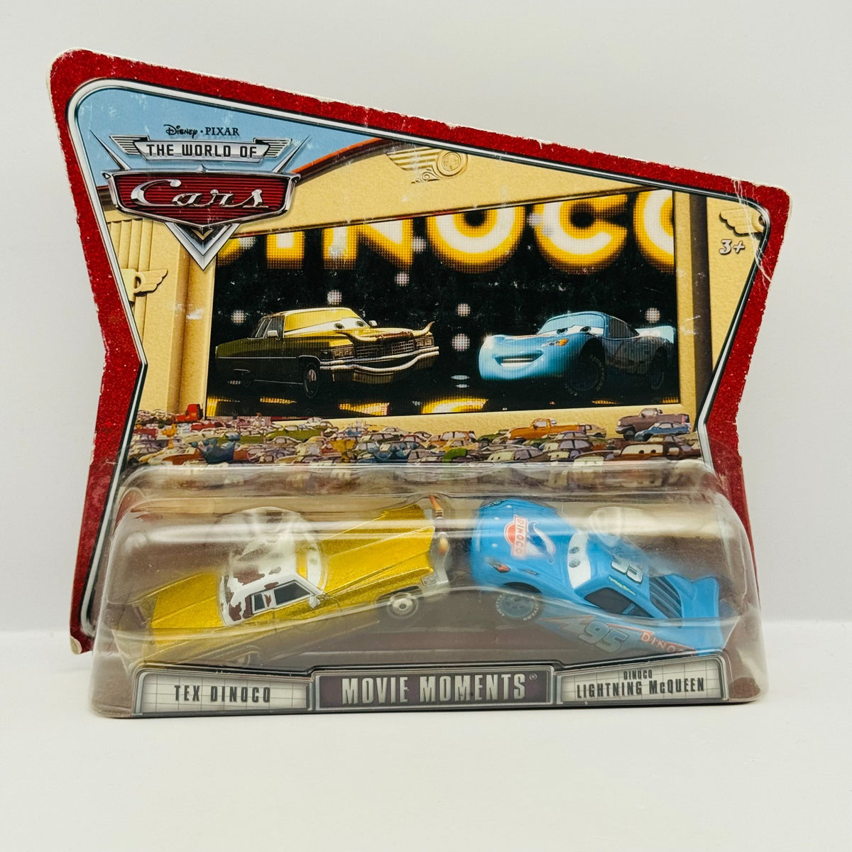 Disney Pixar Cars - TEX DINOCO & DINOCO MCQUEEN World Of Cars 2008- 1:55 Diecast