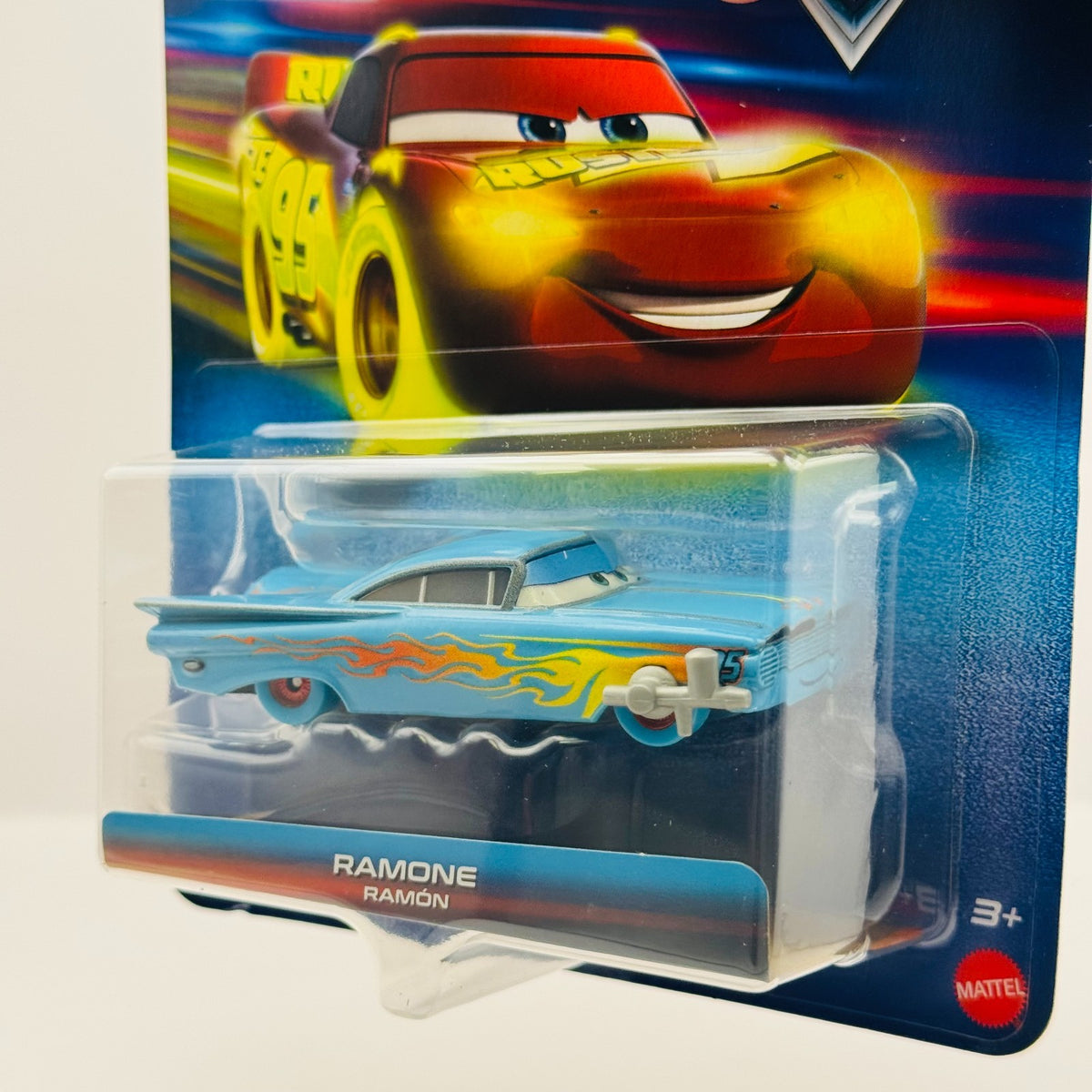Disney Pixar Cars - GLOW RACERS BLUE RAMONE (Glow In The Dark) - 1:55 Diecast