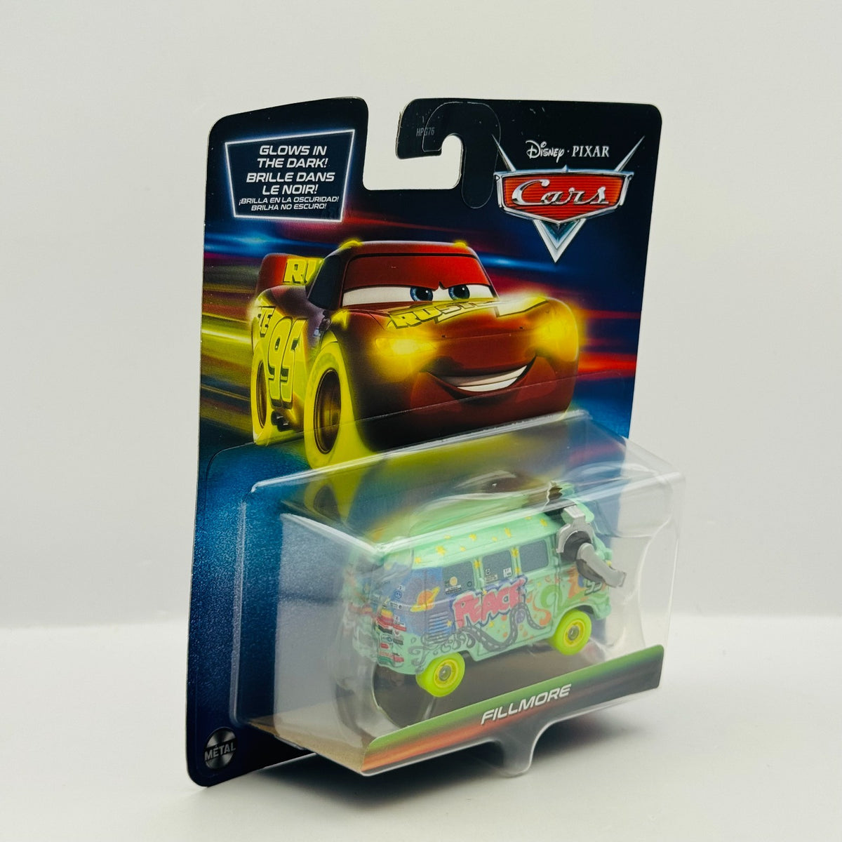 Disney Pixar Cars - GLOW RACERS FILLMORE (Glow In The Dark) - 1:55 Diecast