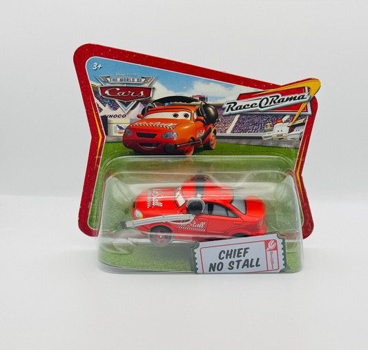 Disney Pixar Cars - CHIEF NO STALL SHORT CARD Race O Rama 2009 - 1:55 Diecast