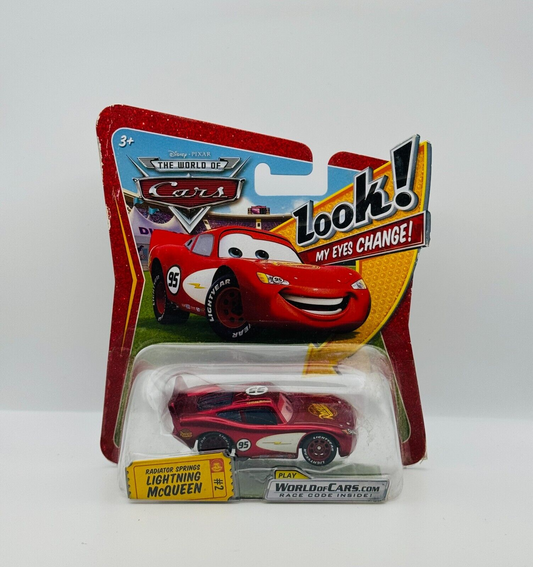 Disney Pixar Cars - RADIATOR SPRINGS McQUEEN LENTICULAR Eyes Change 1:55 Diecast