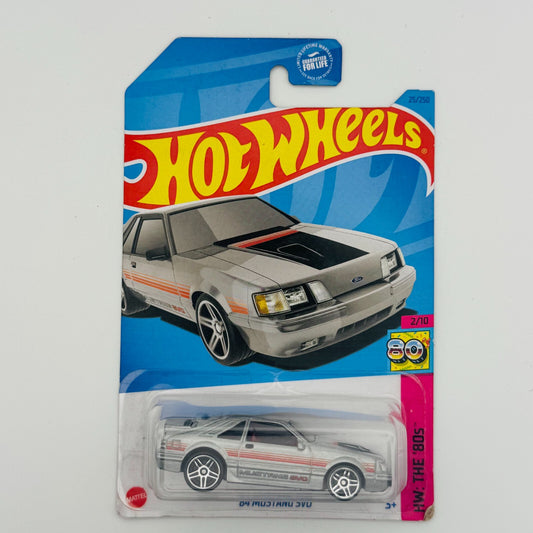 Hot Wheels - '84 MUSTANG SVO HW THE '80s 2/10 25/250 - 1:64 Scale Diecast