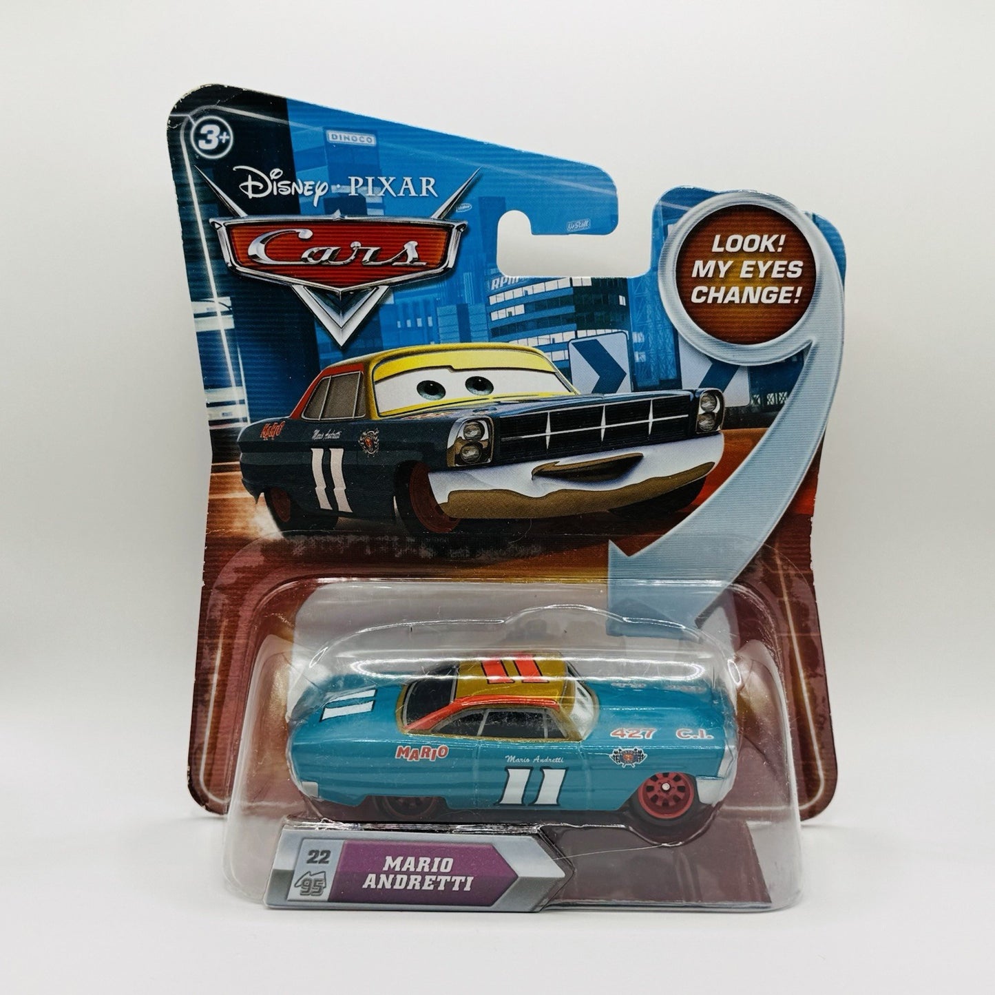 Disney Pixar Cars - MARIO ANDRETTI LENTICULAR My Eyes Change - 1:55 Diecast