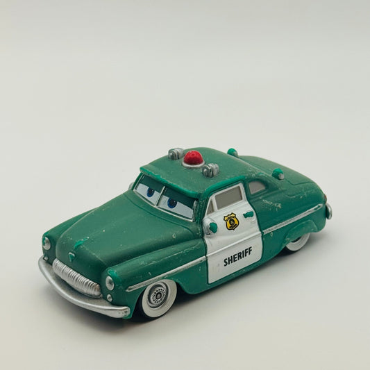 Disney Pixar Cars - COLOR CHANGERS SHERIFF GREEN/BLACK 2011 - 1:55 Scale