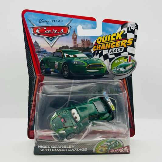 Disney Pixar Cars - NIGEL GEARSLEY WITH CRASH DAMAGE QUICK CHANGERS - 1:55 Scale