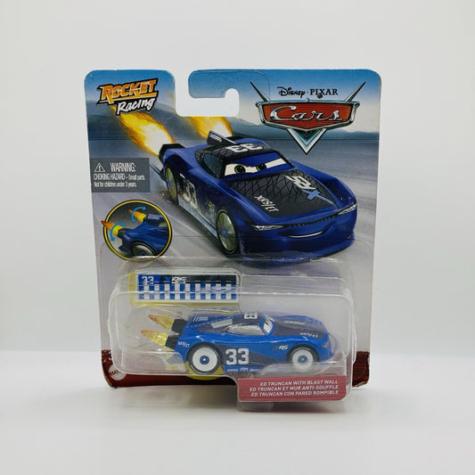 Disney Pixar Cars - ROCKET RACING ED TRUNCAN WITH BLAST WALL - 1:55 Diecast
