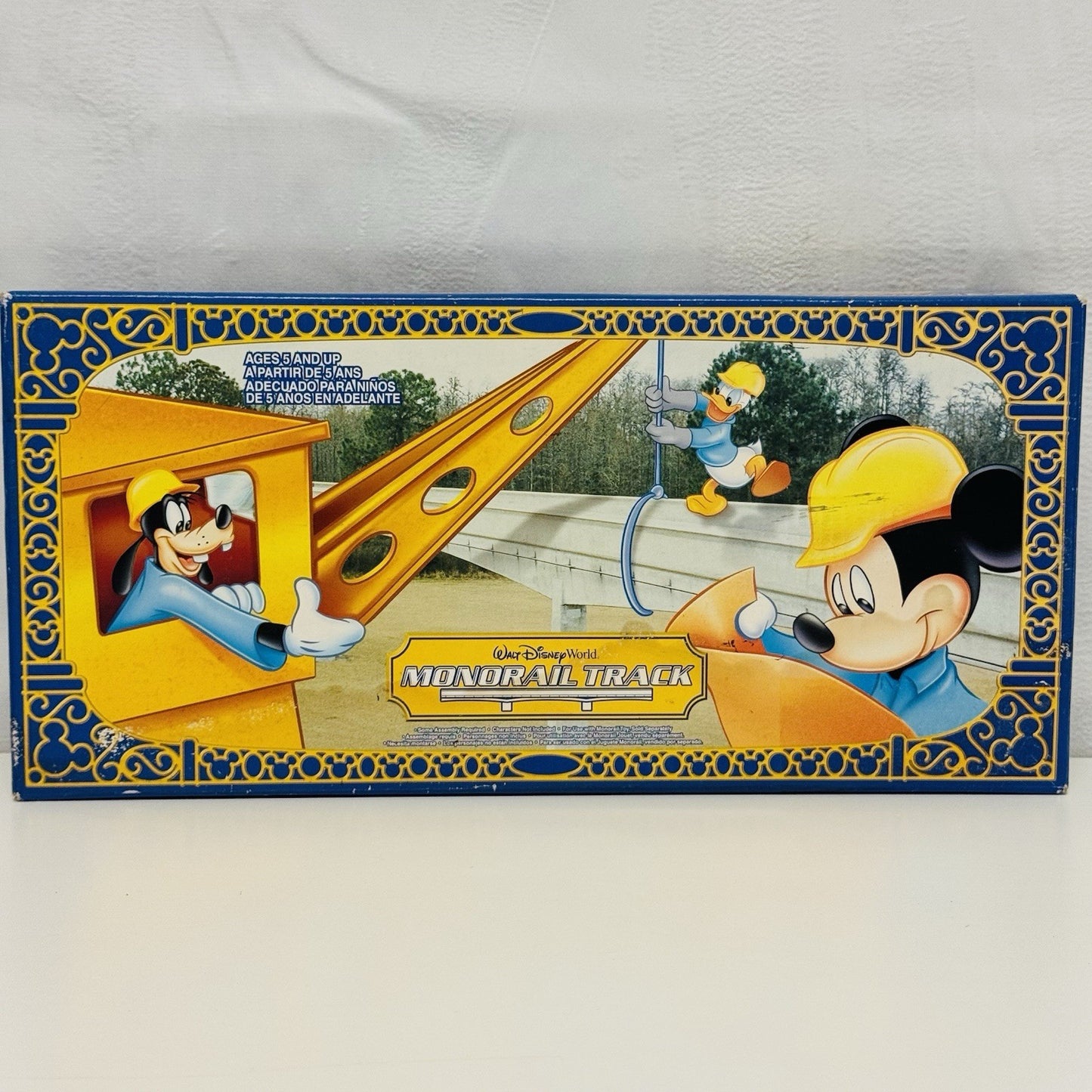 Walt Disney World Parks MONORAIL TRACK 4 STRAIGHT BEAMS & 4 COLUMNS - NEW SEALED
