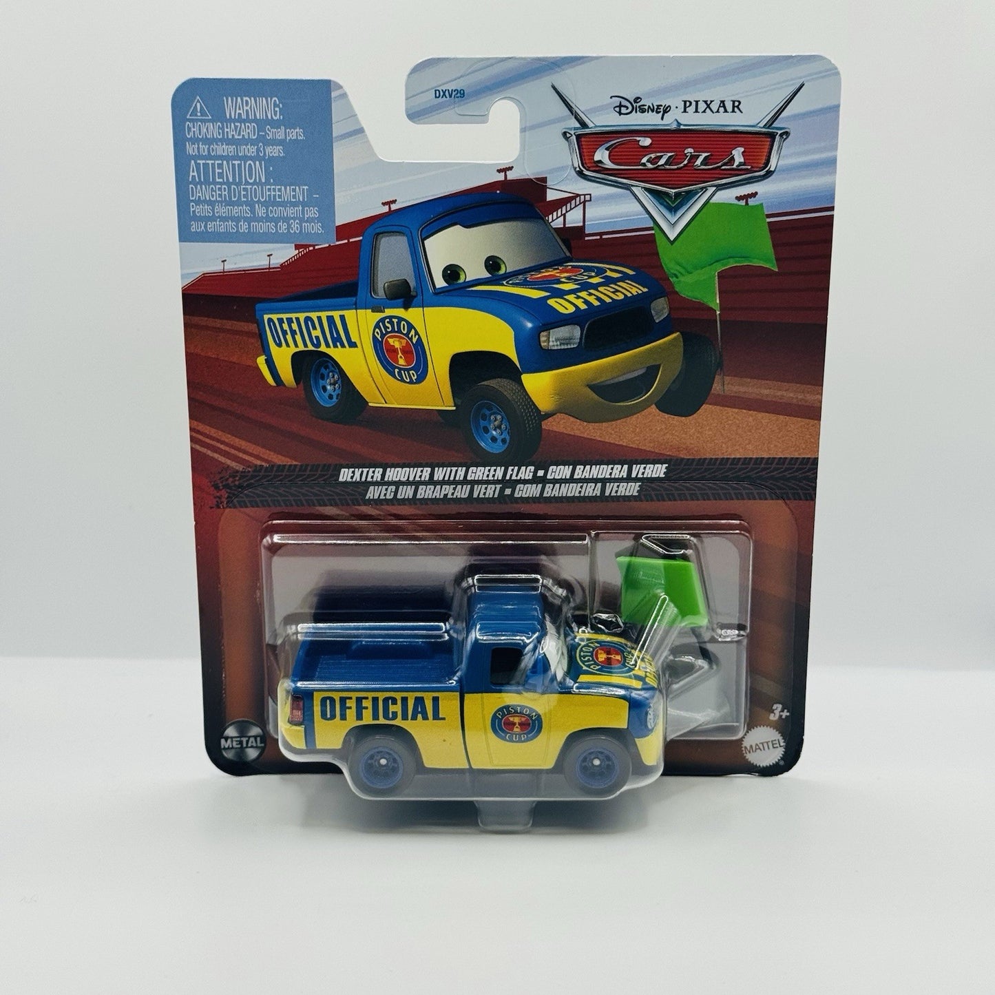 Disney Pixar Cars - DEXTER HOOVER WITH GREEN FLAG 2025 - 1:55 Diecast