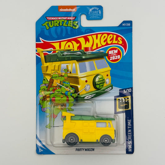 Hot Wheels PARTY WAGON NINJA TURTLES SCREEN TIME 3/10 147/250 1:64 Scale Diecast