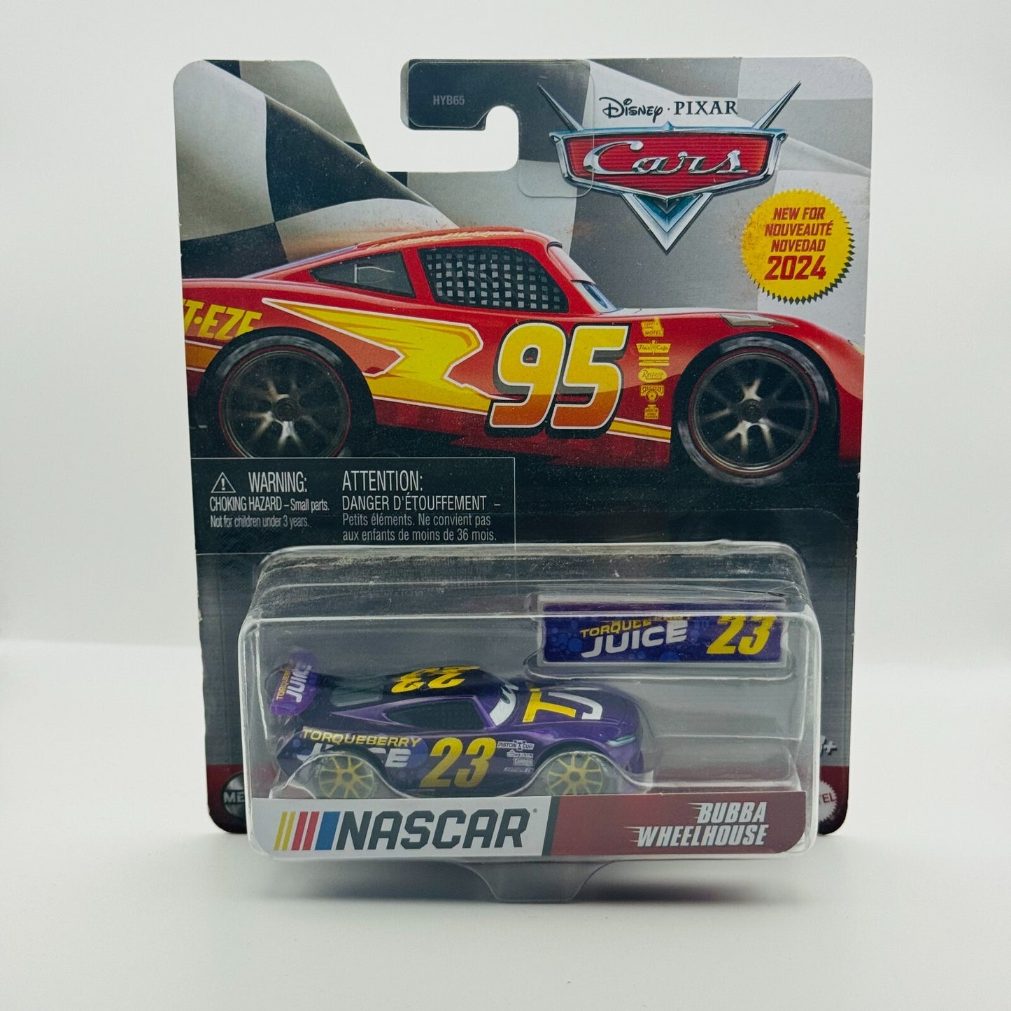 Disney Pixar Cars - NASCAR BUBBA WHEELHOUSE TORQUEBERRY JUICE 2024 -1:55 Diecast