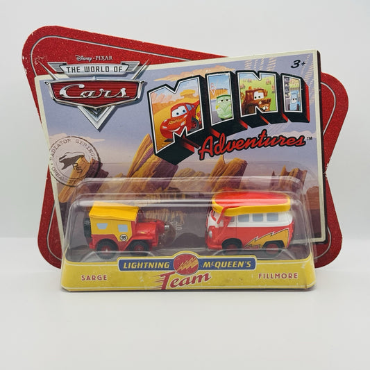 Disney Pixar Cars - Mini Adventures SARGE & FILLMORE - Lightning McQueen’s Team