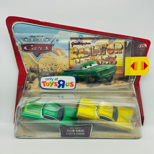 Disney Pixar Cars - GREEN & YELLOW RAMONE Movie Doubles 2008 - 1:55 Diecast