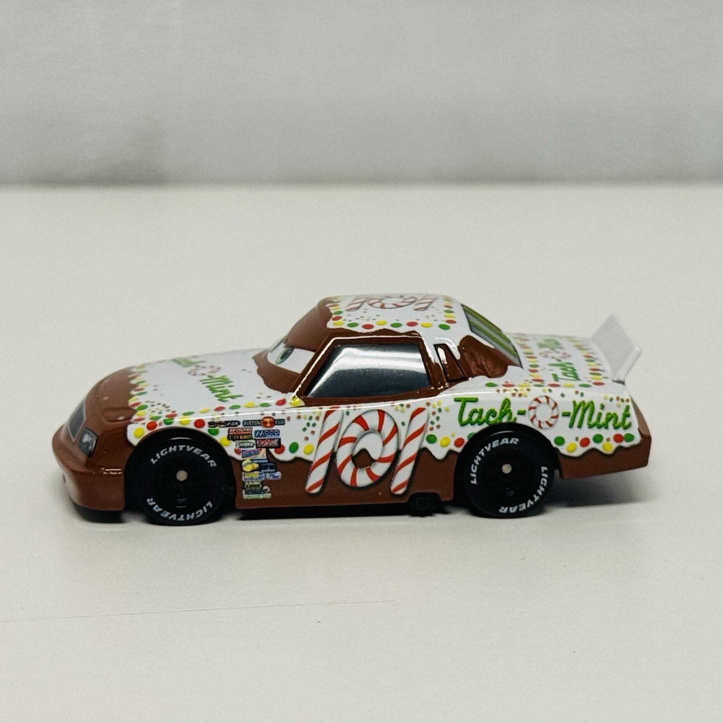 Disney Pixar Cars - TACH O MINT BLACK WHEELS FACTORY CUSTOM PROTOTYPE BACKDOOR