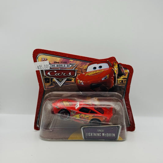 Disney Pixar Cars - TONGUE McQUEEN SHORT CARD World Of Cars 2008 - 1:55 Diecast