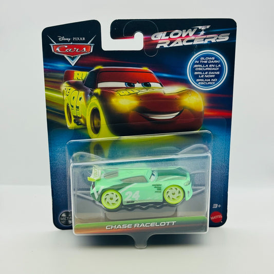 Disney Pixar Cars - GLOW RACERS CHASE RACELOTT (Glow In The Dark) - 1:55 Diecast