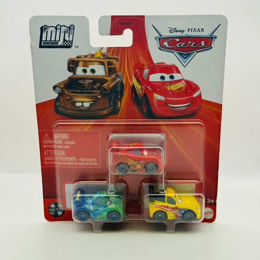 Disney Pixar Cars - Mini Racers CARS 2 WGP MCQUEEN CARLA JEFF GORVETTE - Diecast