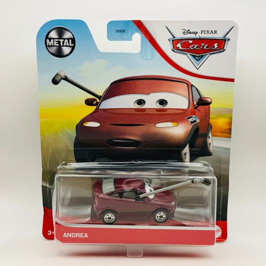 Disney Pixar Cars - ANDREA 2021 - 1:55 Diecast IMPERFECT BOX
