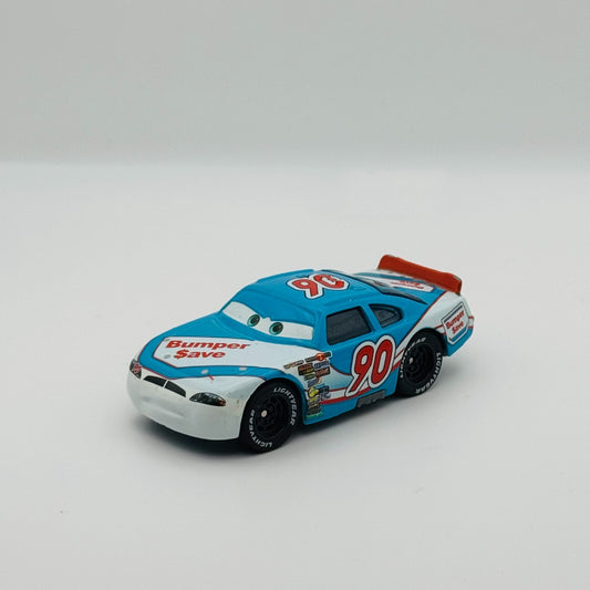 Disney Pixar Cars - PONCHY WIPEOUT BUMPER SAVE #90 RUBBER TIRES - 1:55 Diecast