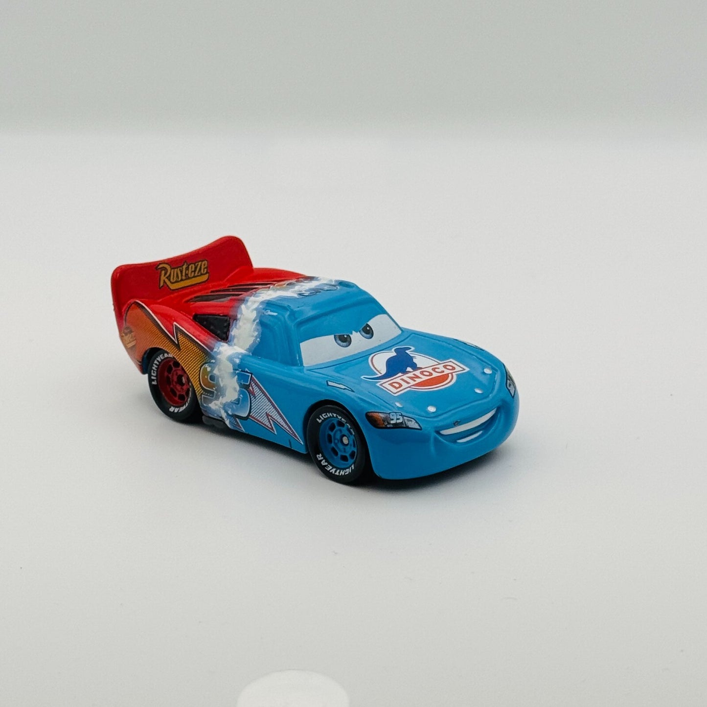 Disney Pixar Cars  TRANSFORMING MCQUEEN PROTOTYPE UNPAINTED WINDOWS 1:55 Diecast