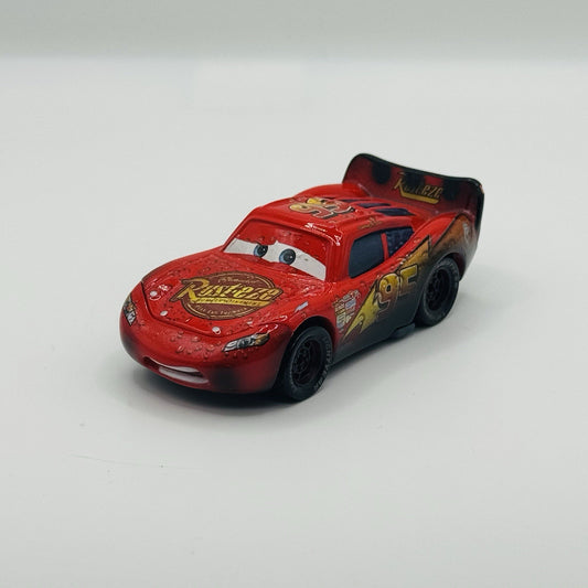 Disney Pixar Cars Toon SOAKED LIGHTNING MCQUEEN Rescue Squad Mater 1:55 Diecast