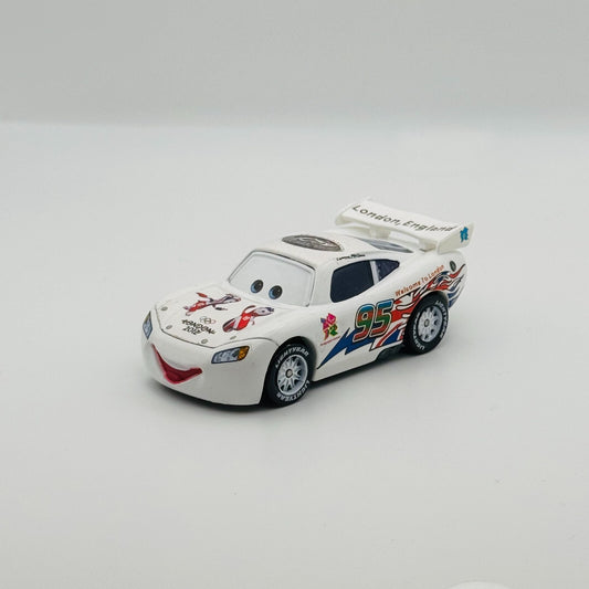 Disney Pixar Cars - 2012 LONDON OLYMPICS  MCQUEEN Factory Custom - 1:55 Diecast