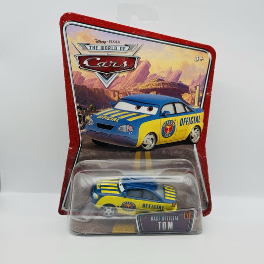 Disney Pixar Cars - RACE OFFICIAL TOM World Of Cars 2008 - 1:55 Diecast