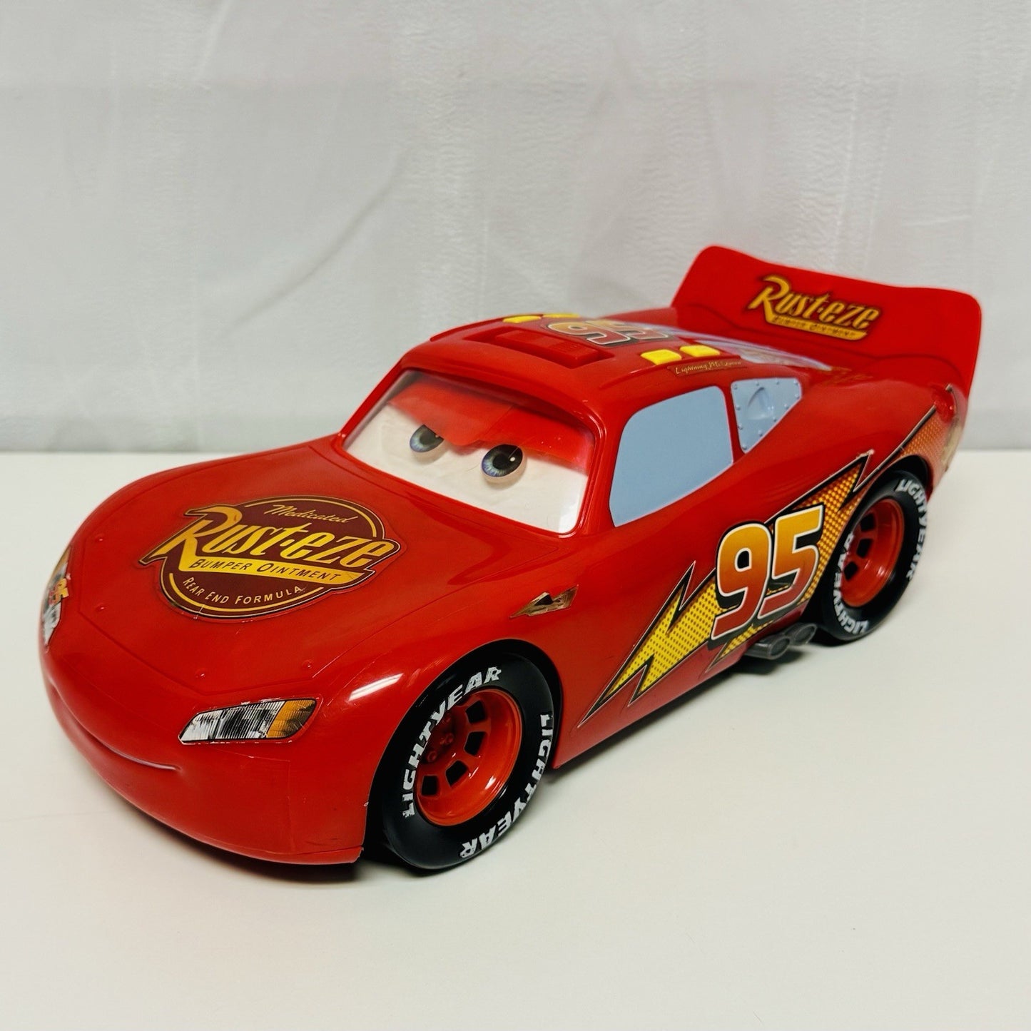 Disney Pixar Cars - LARGE 14” LIGHTS & SOUNDS LIGHTNING MCQUEEN Moving Eyes 2007