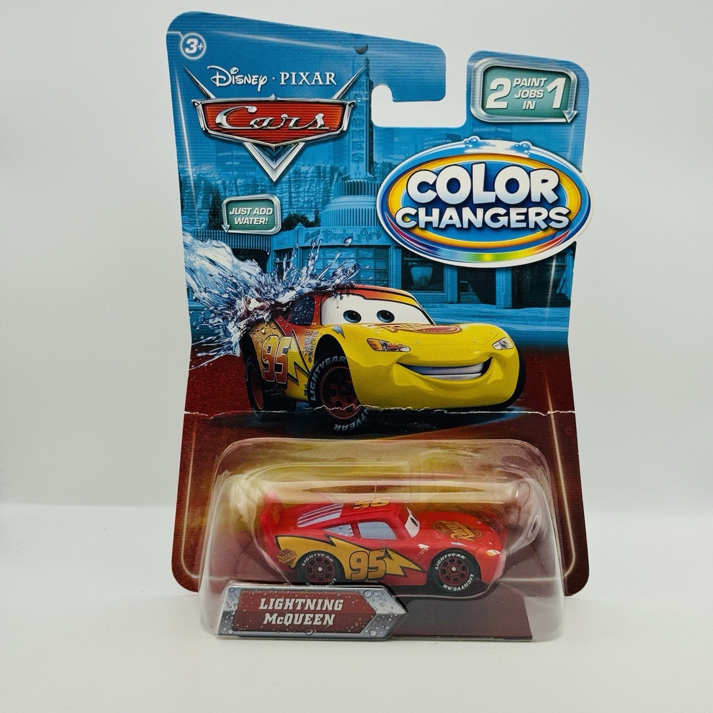 Disney Pixar Cars - COLOR CHANGERS CARS 1 LIGHTNING MCQUEEN 2010 1:55 Scale RARE
