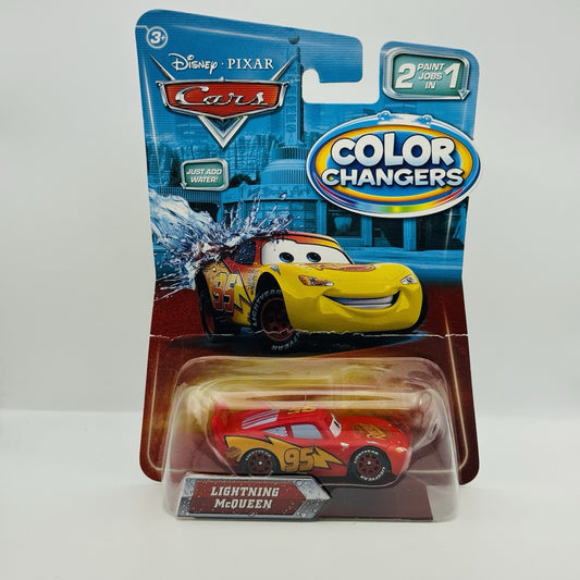 Disney Pixar Cars - COLOR CHANGERS CARS 1 LIGHTNING MCQUEEN 2010 1:55 Scale RARE