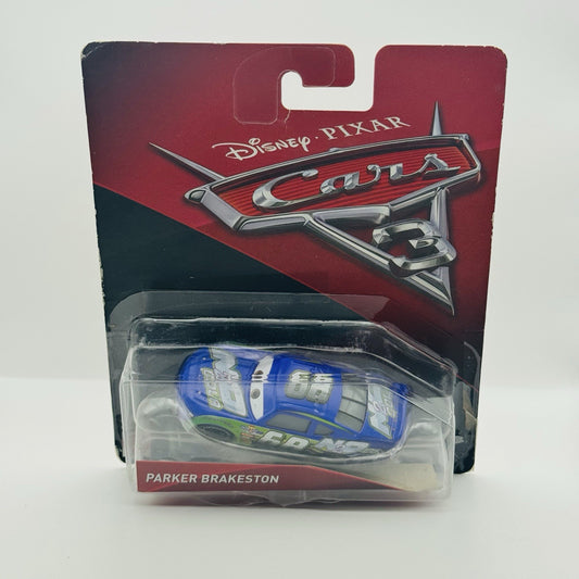 Disney Pixar Cars - PARKER BRAKESTON Cars 3 2017 - 1:55 Diecast *IMPERFECT BOX*