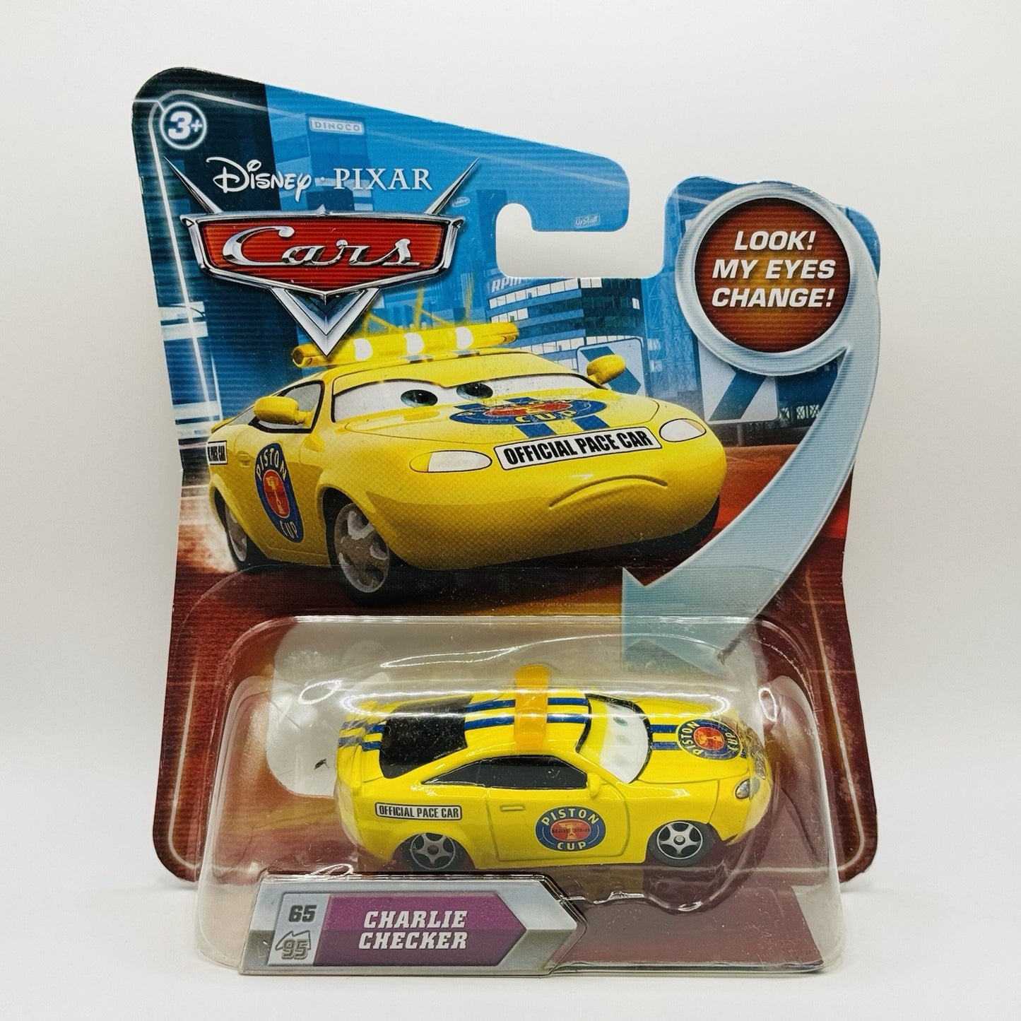 Disney Pixar Cars - CHARLIE CHECKER LENTICULAR My Eyes Change - 1:55 Diecast