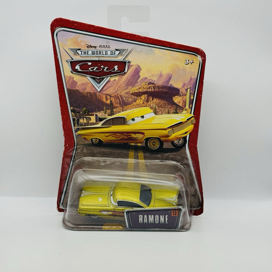 Disney Pixar Cars - YELLOW GOLD RAMONE World Of Cars 2008 - 1:55 Diecast