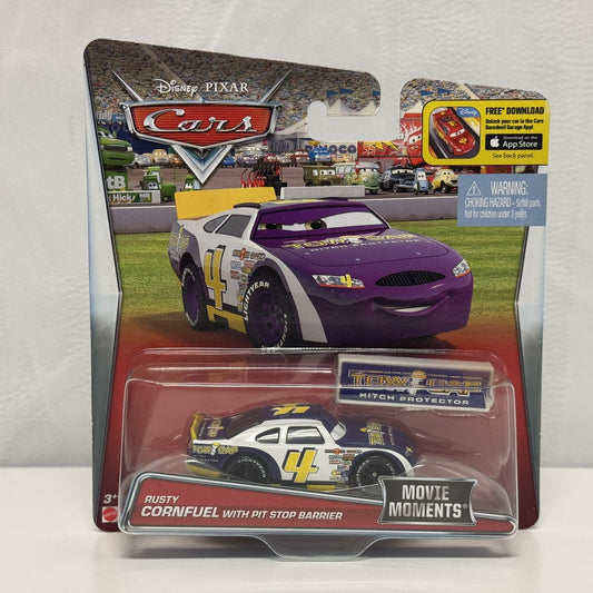 Disney Pixar Cars - MOVIE MOMENTS RUSTY CORNFUEL PIT STOP BARRIER - 1:55 Diecast