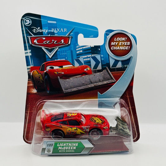 Disney Pixar Cars - McQUEEN WITH SHOVEL LENTICULAR My Eyes Change - 1:55 Diecast