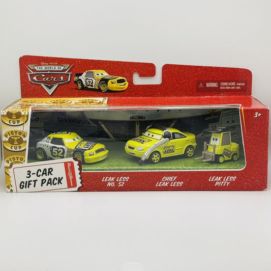 Disney Pixar Cars - TEAM LEAK LESS CREW PITTY & CHIEF 3-Pack 2009 - 1:55 Diecast