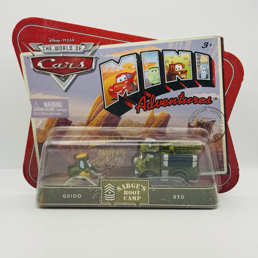 Disney Pixar Cars - Mini Adventures  GUIDO & RED - Sarge’s Boot Camp