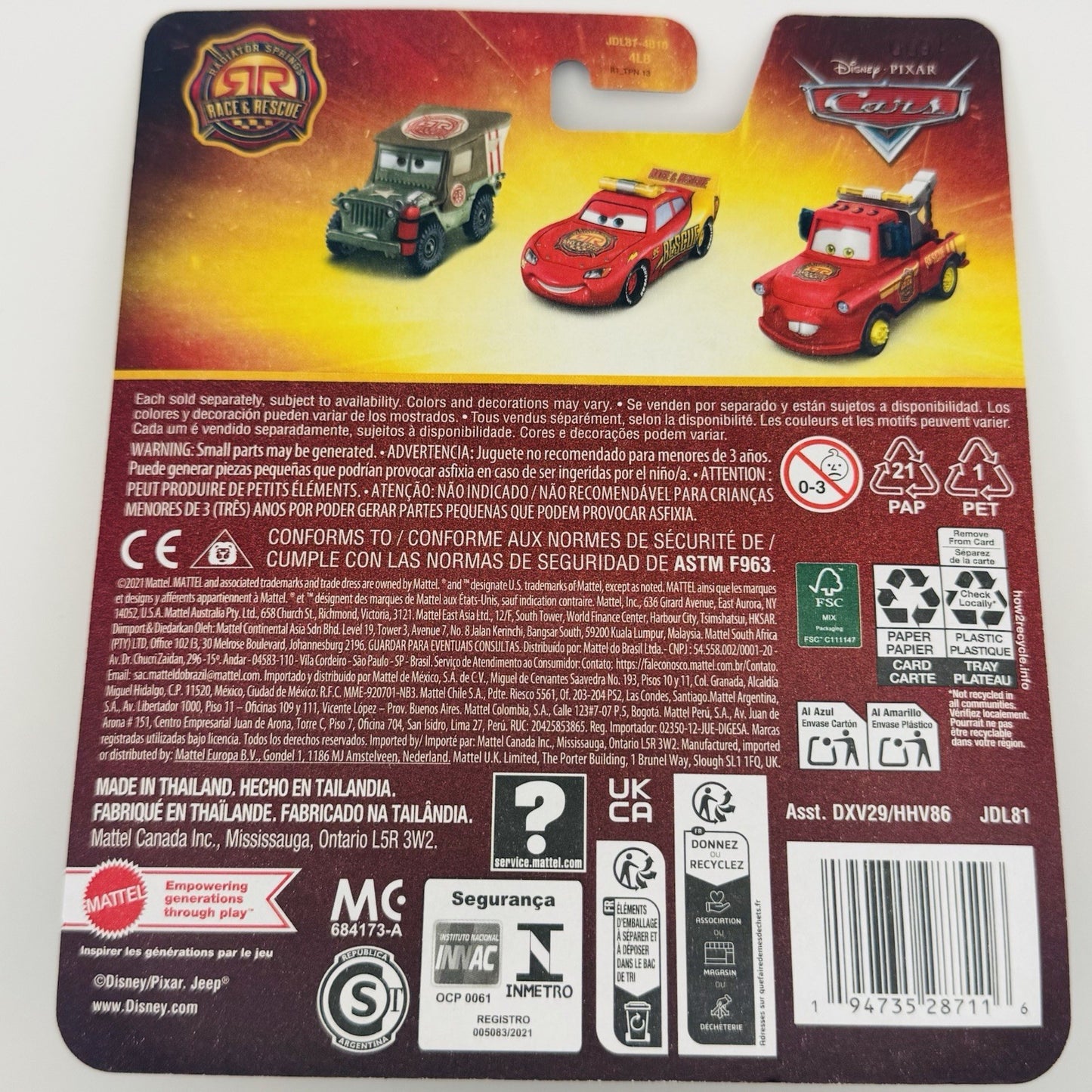 Disney Pixar Cars - RACE & RESCUE RALLYE CHICK HICKS 2025 - 1:55 Diecast