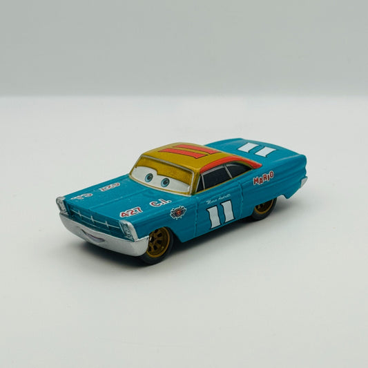 Disney Pixar Cars - MARIO ANDRETTI GOLD/ YELLOW RIMS - 1:55 Diecast
