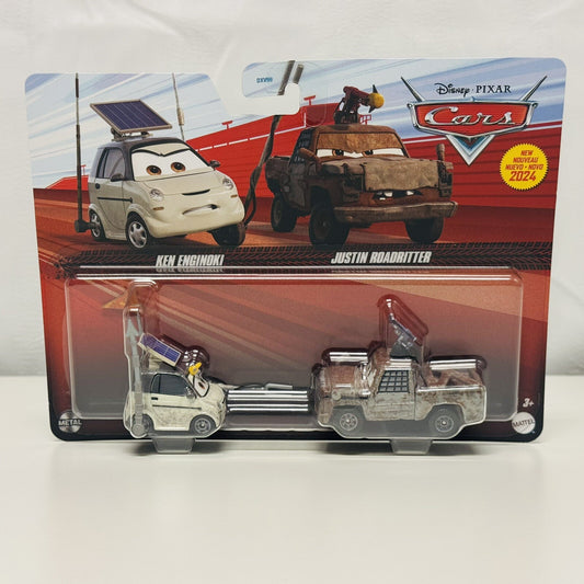 Disney Pixar Cars - KEN ENGINOKI & JUSTIN ROADRITTER 2024 - 1:55 Diecast