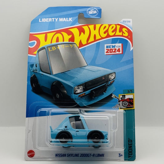 Hot Wheels - NISSAN SKYLINE 2000GT-R LBWK Blue #213 2024 - Tooned 3/5