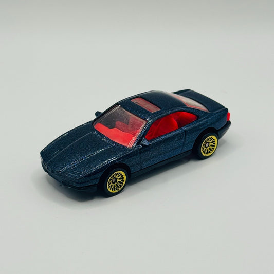 Hot Wheels - BMW 850i 1990 No. 255 Blue/ Gold Wheels - 1:64 Scale Diecast