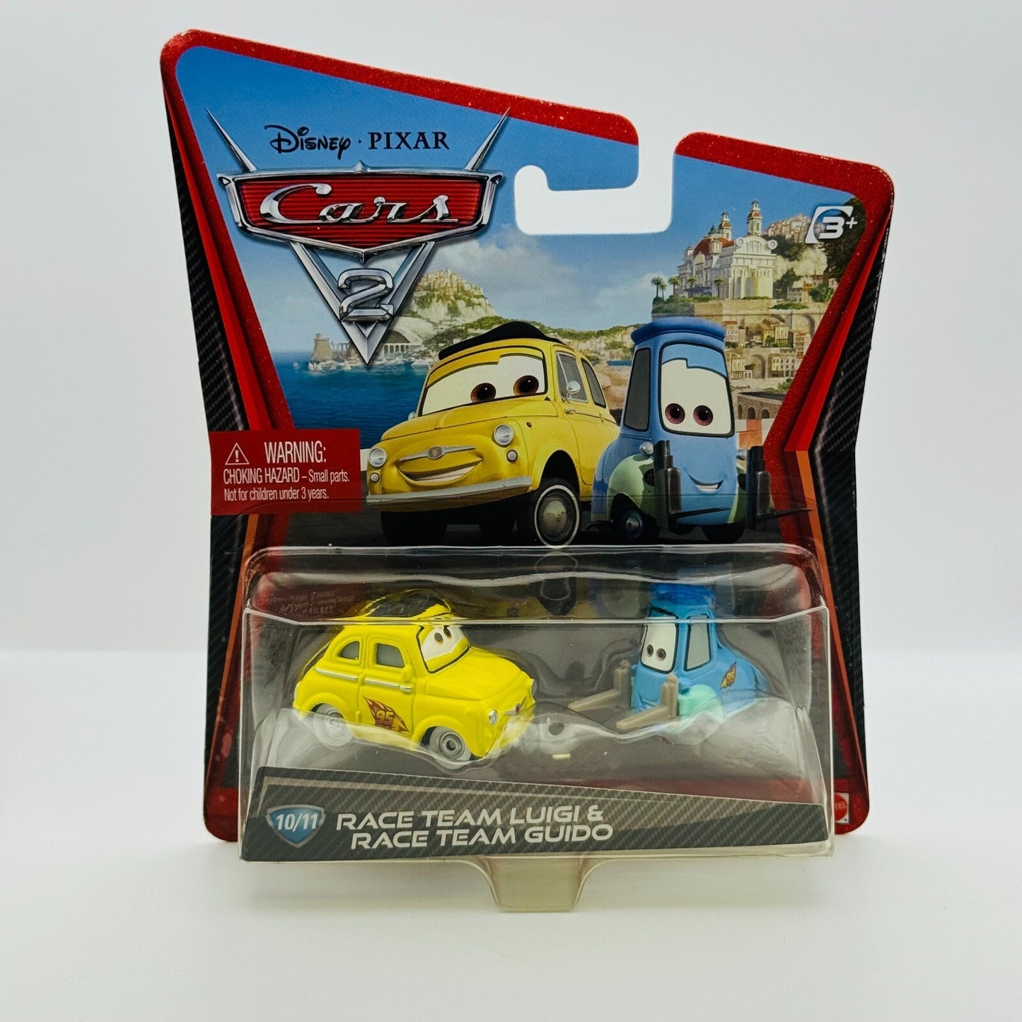Disney Pixar Cars - RACE TEAM LUIGI & RACE TEAM GUIDO Cars 2 2011 - 1:55 Diecast