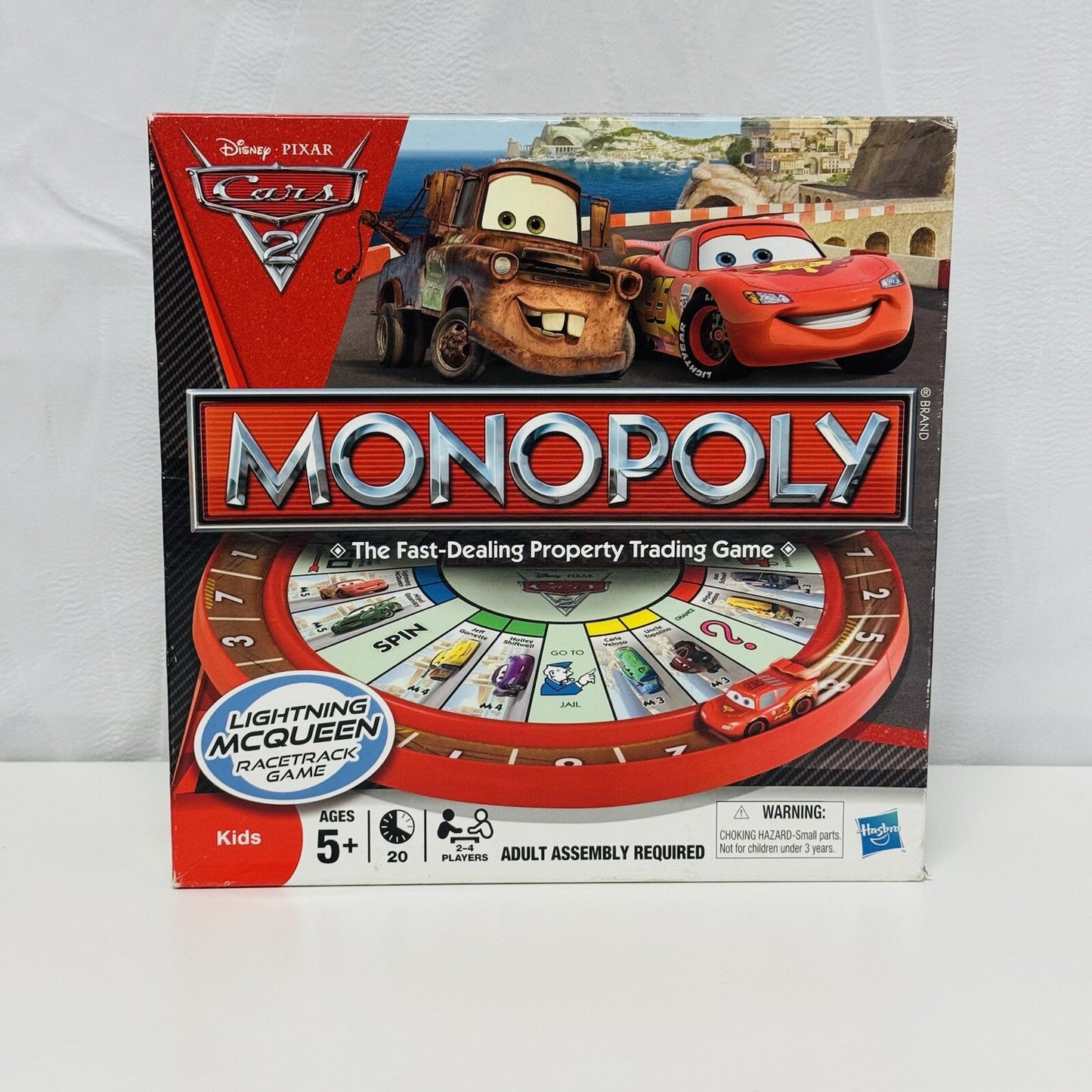 Disney Pixar Cars 2 - MONOPOLY GAME COMPLETE - HASBRO - 2011