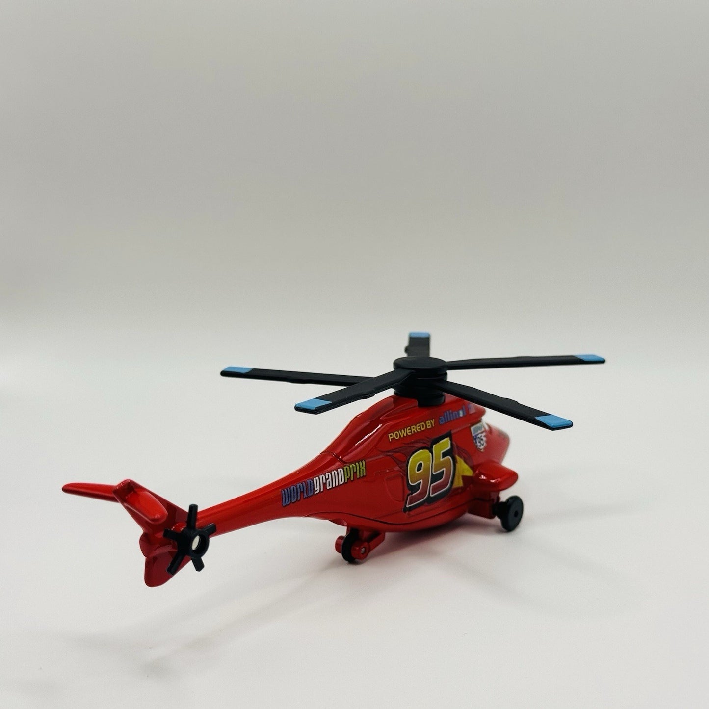 Disney Pixar Cars - TEAM McQUEEN HELICOPTER CARS 2 Custom - 1:55 Diecast