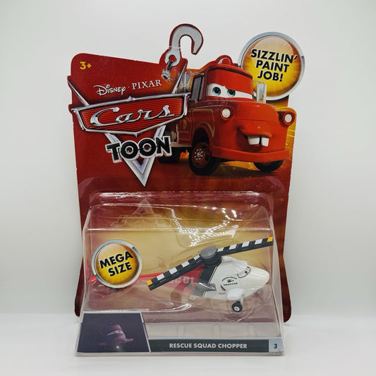 Disney Pixar Cars Toon - RESCUE SQUAD CHOPPER Rescue Squad Mater - 1:55 Diecast