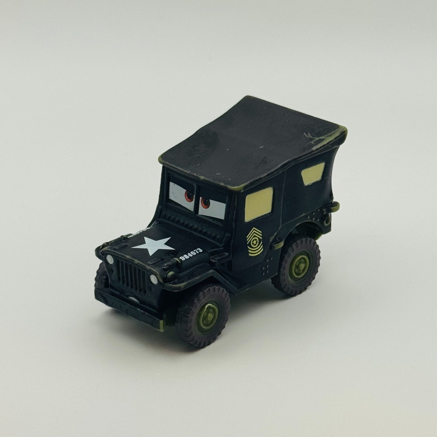 Disney Pixar Cars - COLOR CHANGERS SARGE BLACK/GREEN 2010 - 1:55 Scale