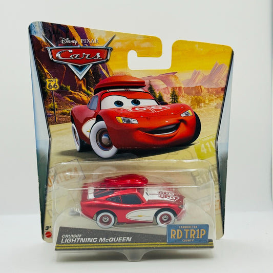 Disney Pixar Cars - ROAD TRIP CRUISIN' LIGHTNING MCQUEEN RD TR1P - 1:55 Diecast