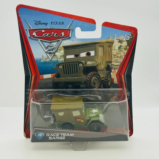 Disney Pixar Cars - RACE TEAM SARGE Cars 2 2011 - 1:55 Diecast