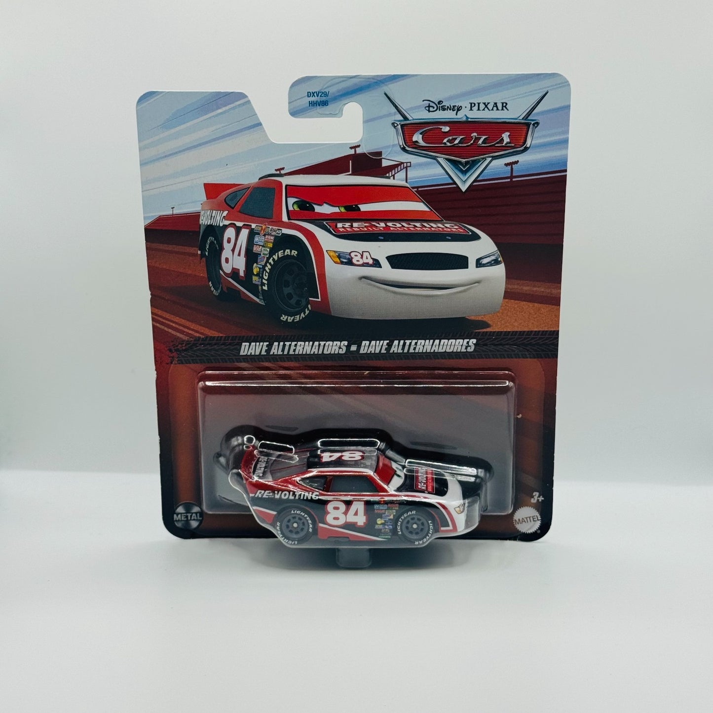 Disney Pixar Cars - RE-VOLTING DAVE ALTERNATORS Piston Cup Racer - 1:55 Diecast
