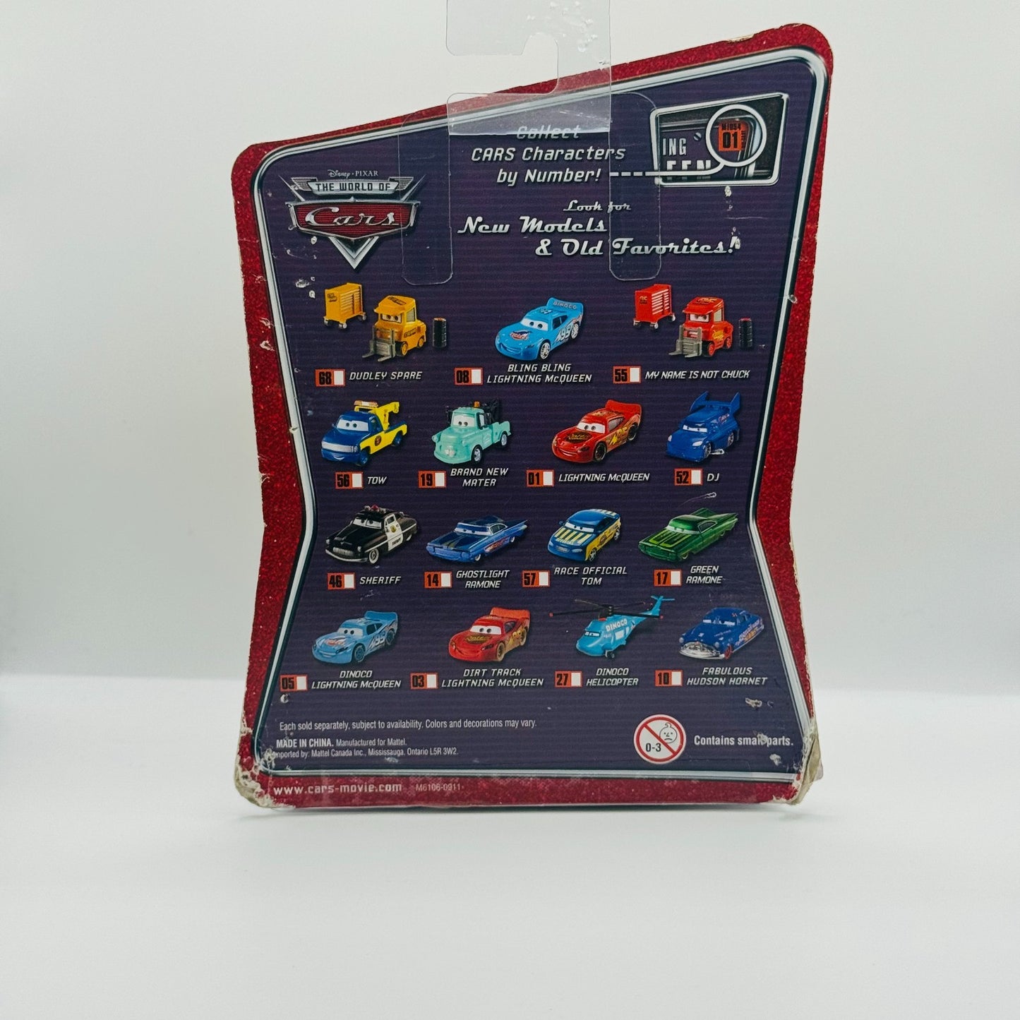 Disney Pixar Cars - DUDLEY SPARE OCTANE GAIN PITTY World of Cars - 1:55 Diecast